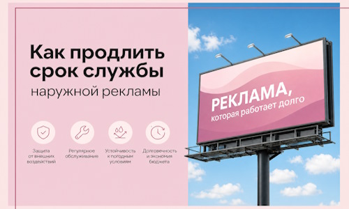 Как продлить срок службы наружной рекламы в  Дальнегорске