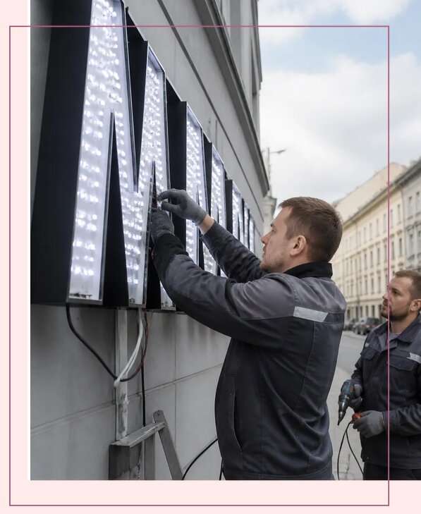 Изготовление и монтаж светодиодных LED вывесок в Дальнегорске