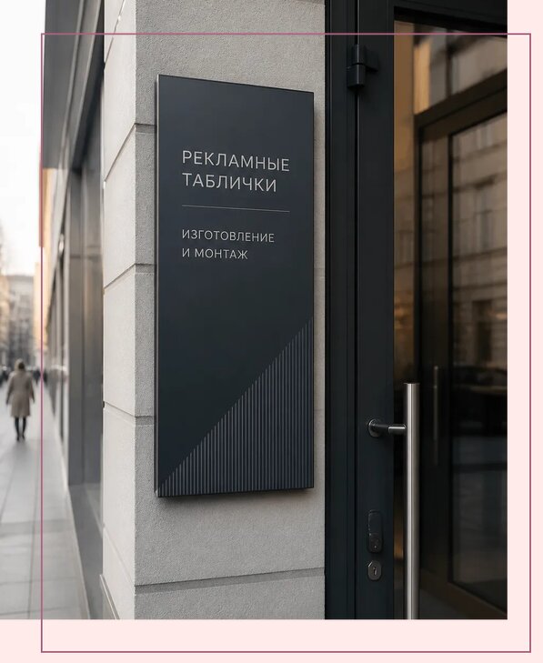 Рекламные таблички в Дальнегорске по цене от 4637 р. | Аванза-Дль
