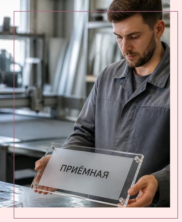 Таблички из оргстекла на заказ в Дальнегорске от 4019 р. | Аванза-Дль
