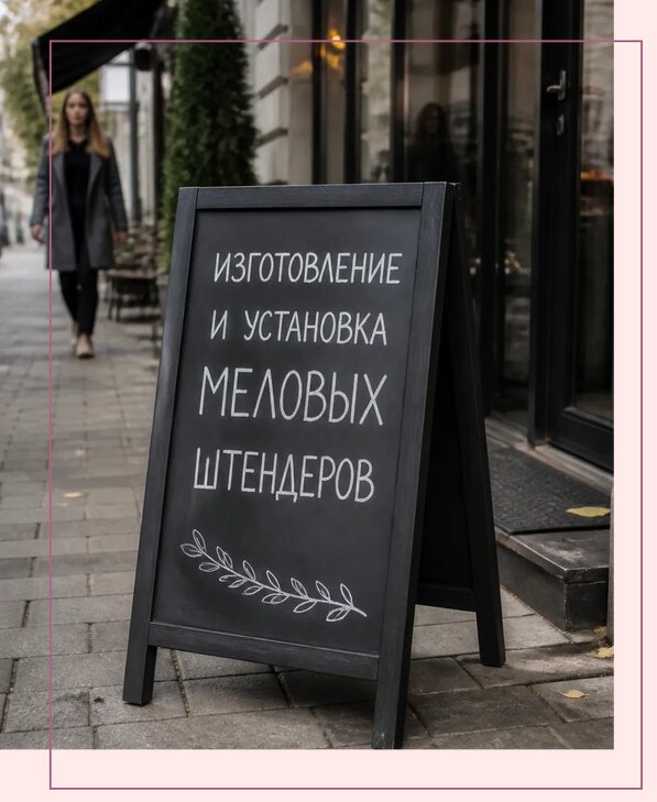 Меловые штендеры в Дальнегорске по цене от 6698 р. | Аванза-Дль